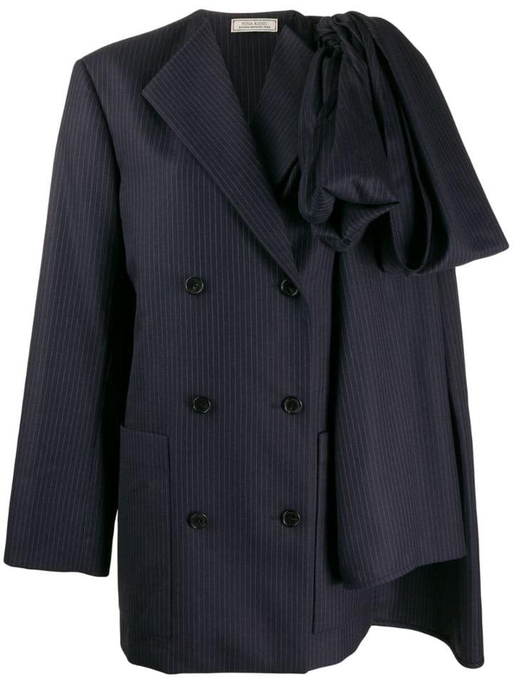 Nina Ricci Striped Blazer-style Dress - Blue
