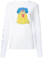 G.v.g.v. - Cartoon Print Longsleeved T-shirt - Women - Cotton/lyocell - Xs, Women's, White, Cotton/lyocell