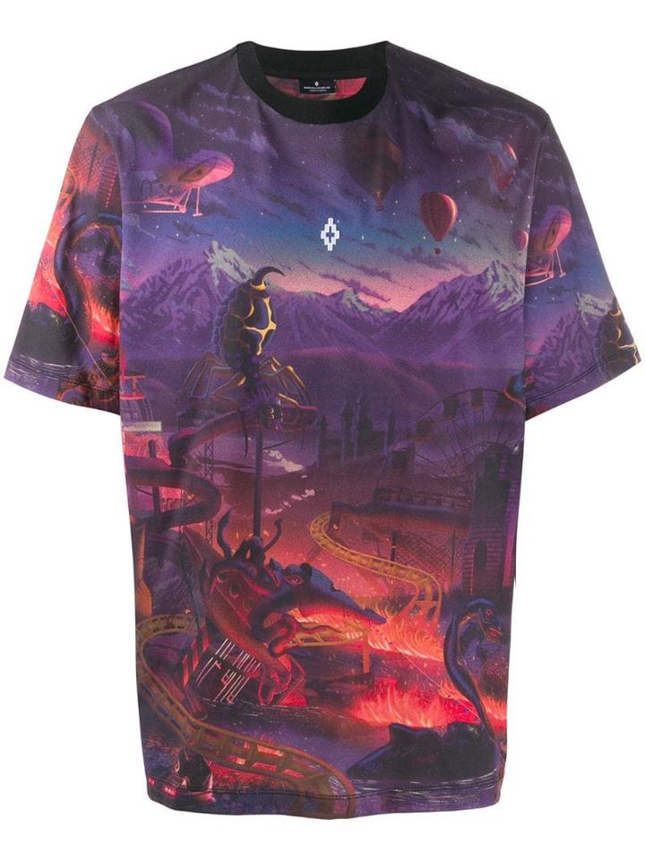 Marcelo Burlon County Of Milan Fantasy Print T-shirt - Purple
