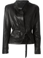 Isabel Marant Belted Jacket, Women's, Size: 40, Black, Leather