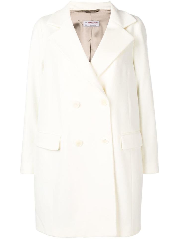 Alberto Biani Double-breasted Coat - White