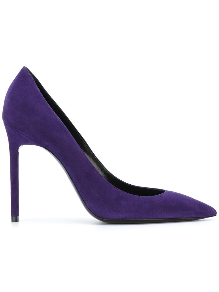 Saint Laurent Anja 105 Pumps - Pink & Purple