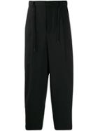 Juun.j Drawstring Tailored Trousers - Black