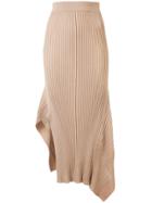 Stella Mccartney Ribbed Knit Skirt - Nude & Neutrals
