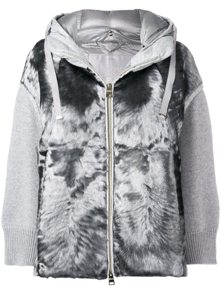 Herno Hooded Zipped Jacket - Grey