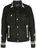 Amiri Contrast Embroidered Jacket - Black