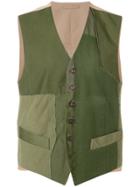 Fortela Patchwork Waistcoat - Green
