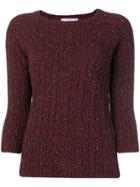 Circolo 1901 Classic Fitted Sweater - Red