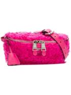 Moschino Furry Bum Bag - Pink