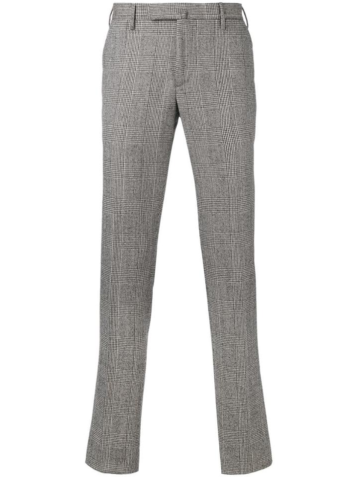 Incotex Check Pattern Trousers - Brown