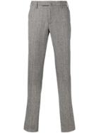 Incotex Check Pattern Trousers - Brown