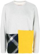 Corelate Patchwork Jersey Sweater - Grey