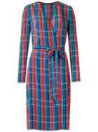 Reinaldo Lourenço - All-over Print Dress - Women - Silk - 38, Blue, Silk