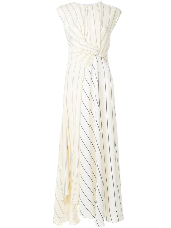 3.1 Phillip Lim Striped Twist Front Dress - Nude & Neutrals