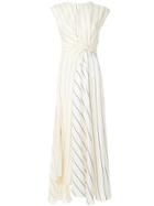 3.1 Phillip Lim Striped Twist Front Dress - Nude & Neutrals