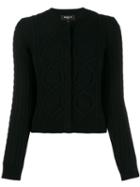Paule Ka Cable-knit Cardigan - Black