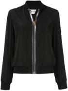 Lanvin Leather Trim Bomber Jacket - Black