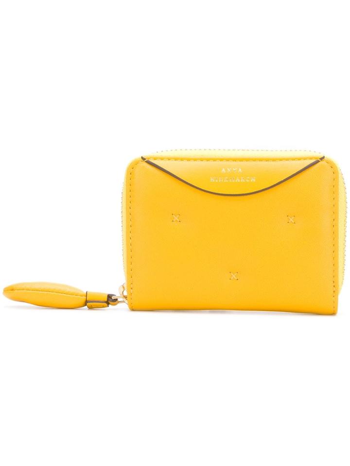 Anya Hindmarch Chubby Small Zip Round Wallet In Solei Soft Nappa -