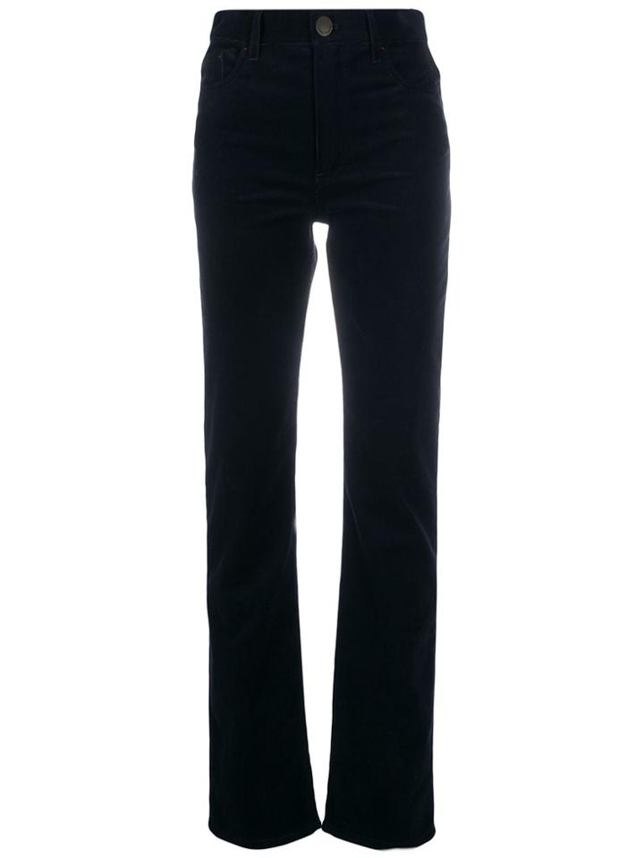 Loro Piana Ribbed Straight-leg Trousers - Blue