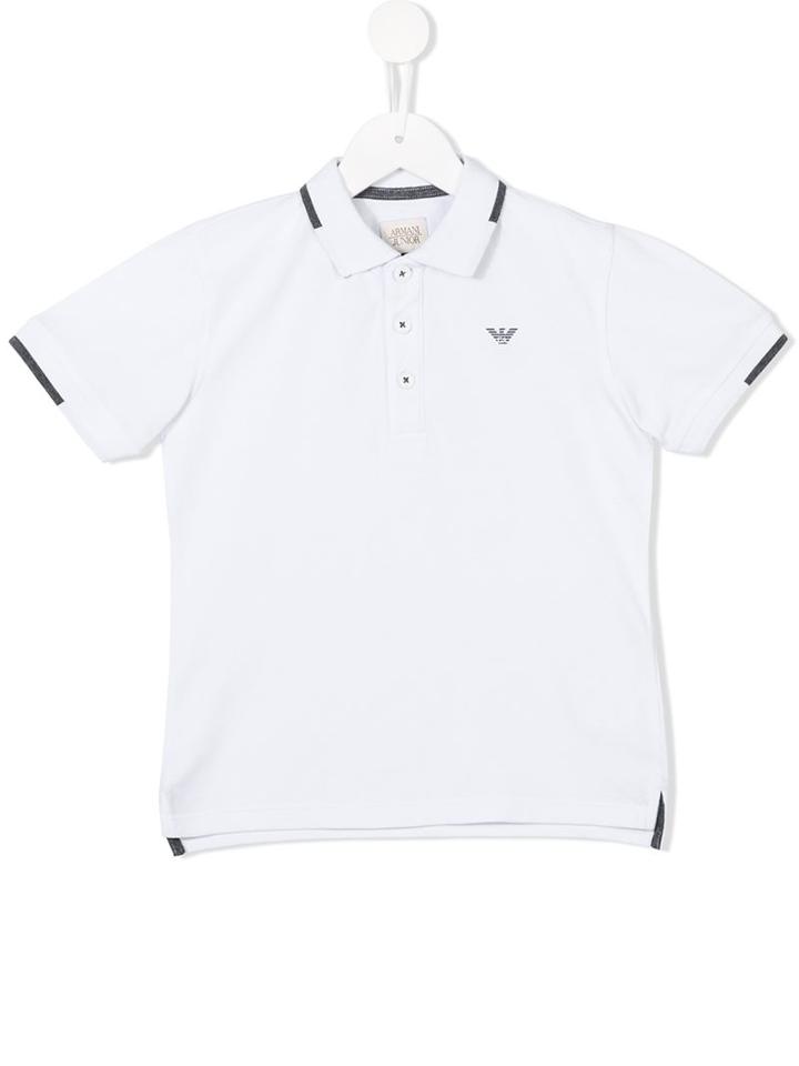 Armani Junior Classic Polo Shirt, Boy's, Size: 8 Yrs, White