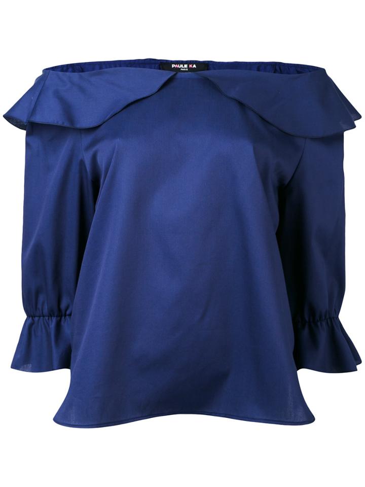 Paule Ka Off-shoulder Frilled Blouse - Unavailable