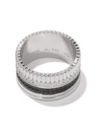 Boucheron Large 18kt White Gold And Diamond Quatre Black Edition Ring