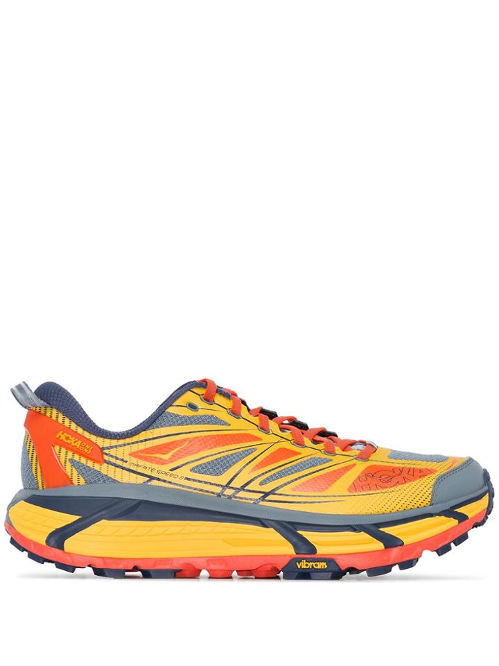 Hoka One One Multicoloured Mafate Speed 2 Sneakers - Yellow
