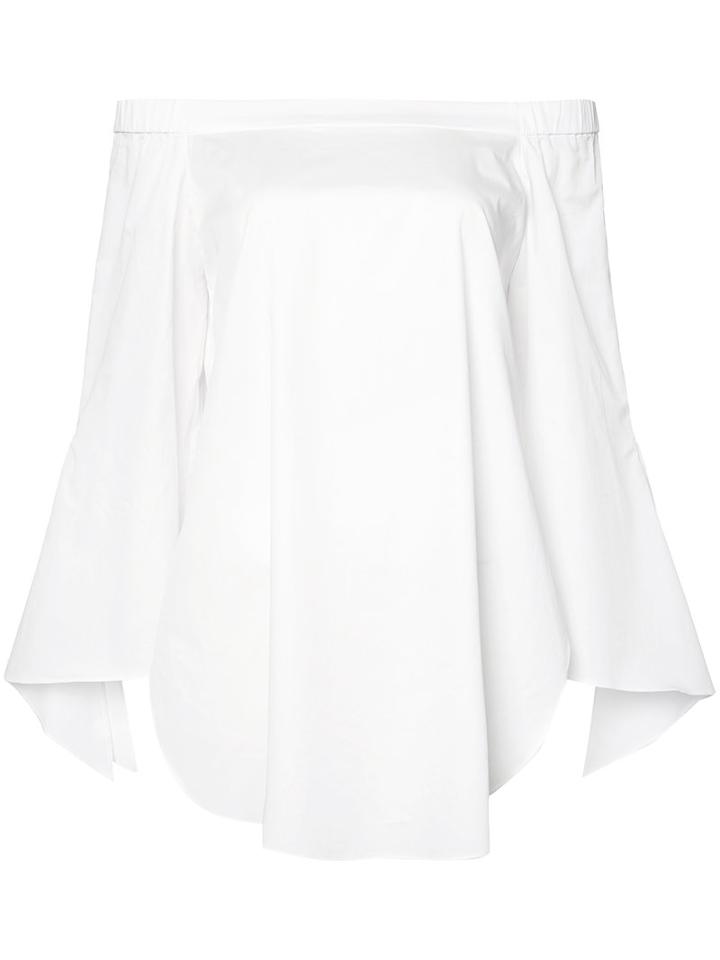 Tibi Off-the-shoulder Blouse, Women's, Size: 4, White, Cotton