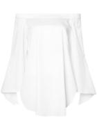 Tibi Off-the-shoulder Blouse, Women's, Size: 4, White, Cotton