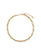 Susan Caplan Vintage 1960s Floral Link Necklace - Gold