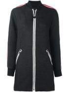 Kenzo 'tanami' Long Bomber Jacket, Women's, Size: 40, Black, Polyester