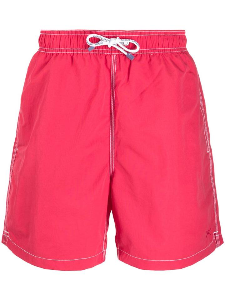 Hackett Solid Volley Swimming Shorts - Red