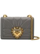 Dolce & Gabbana Devotion Shoulder Bag - Grey
