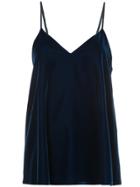 Derek Lam 10 Crosby Cami Top With Braided Straps - Blue