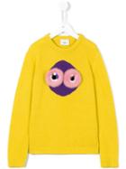 Fendi Kids Mink Fur Jumper, Toddler Girl's, Size: 4 Yrs, Yellow/orange