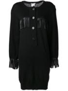Yves Saint Laurent Vintage Fringed Velvet Dress