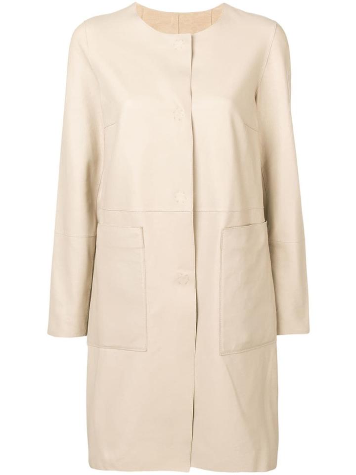 Yves Salomon Double Face Coat - Neutrals