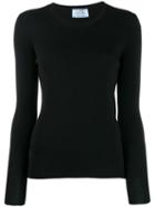 Prada Fine Knitted Jumper - Black