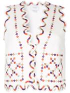 Giambattista Valli Embroidered Vest - White