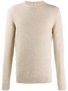 Borrelli Speckled Crew Neck Jumper - Neutrals
