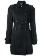Burberry London Classic Trench Coat, Women's, Size: 8, Black, Cotton/viscose