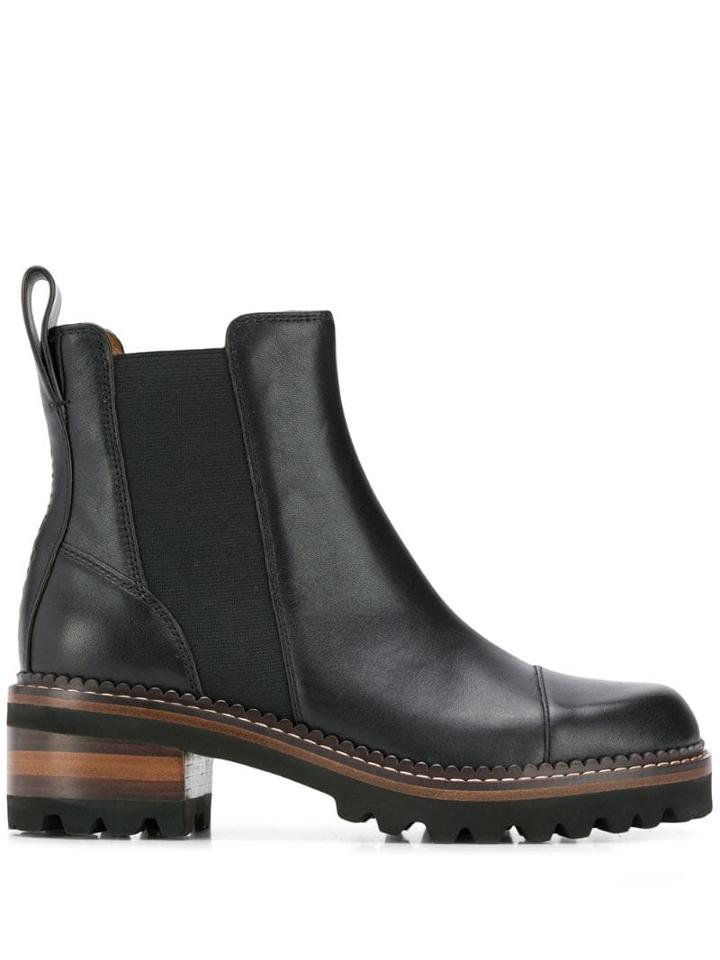 See By Chloé Mallory Ankle Boots - Black