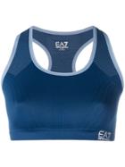 Ea7 Emporio Armani Compression Sports Bra - Blue