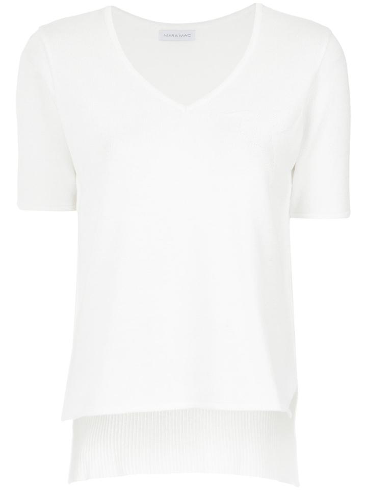 Mara Mac Knitted T-shirt - White