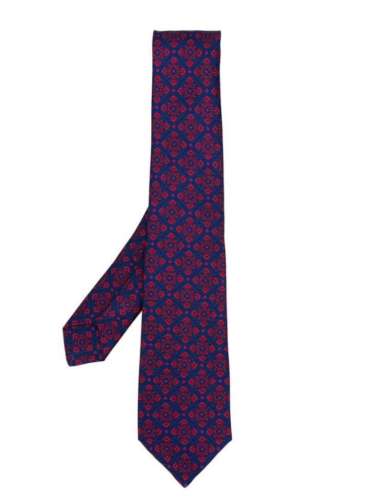 Kiton Arabesque Tie - Blue
