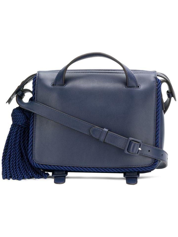 Marco De Vincenzo Tassel Shoulder Bag - Blue
