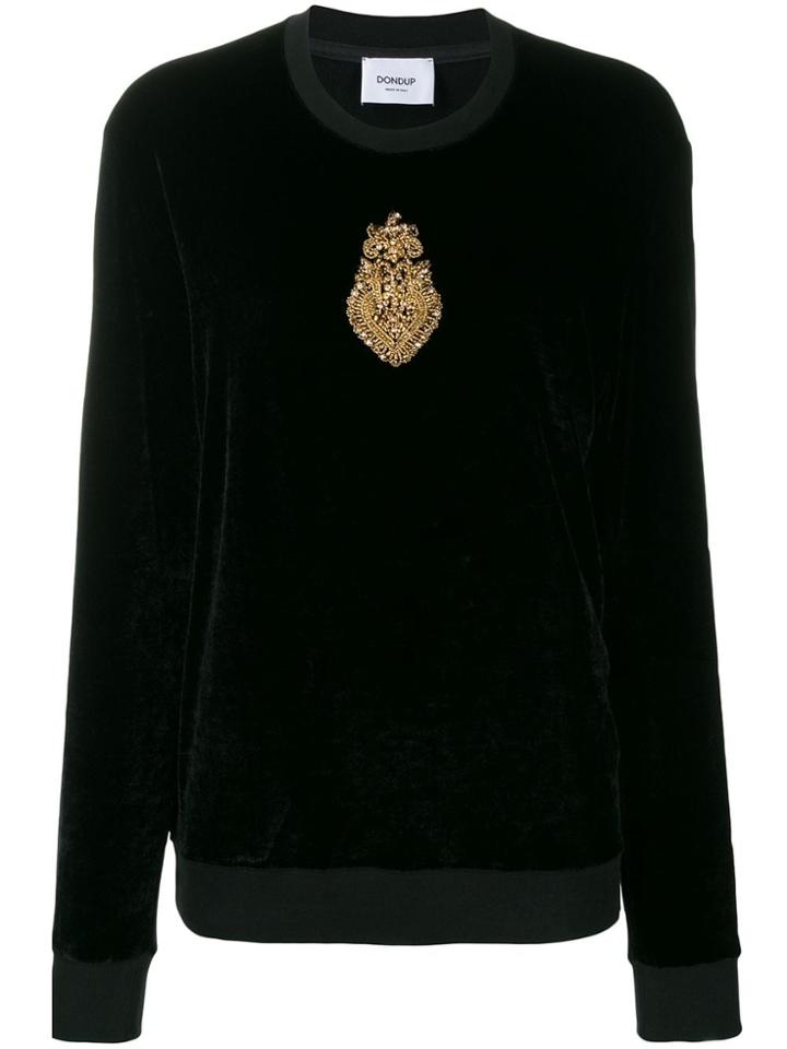 Dondup Embellished Long-sleeve Top - Black