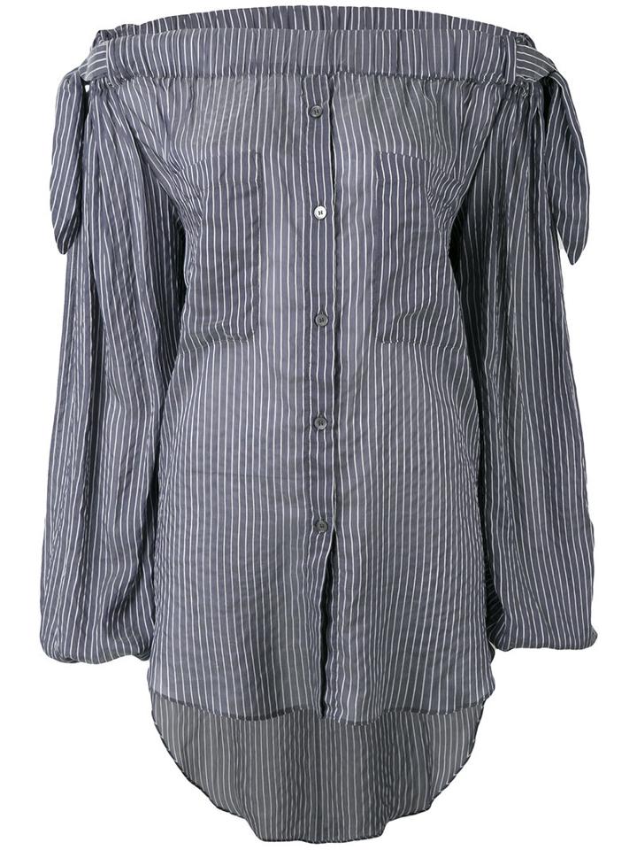 Off-the-shoulder Blouse - Women - Silk - M, White, Silk, Faith Connexion