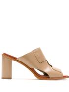Alcaçuz Nora High Heeled Mules - Neutrals