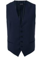 Tagliatore - Brian Gilet - Men - Cupro/virgin Wool - 48, Blue, Cupro/virgin Wool